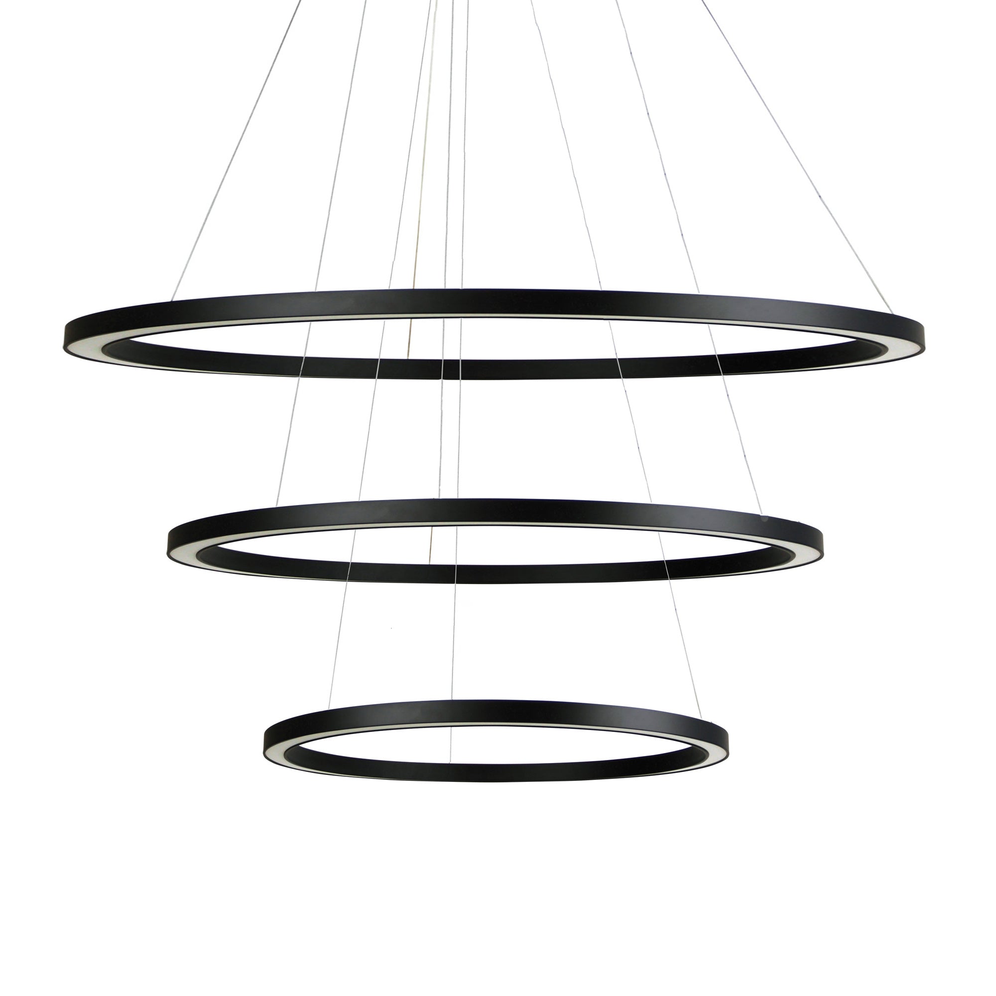 Halo II Modern 3 Tiered LED Ring Pendant