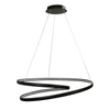 black infinity LED pendant light 80cm modern clean minimalist design sydney australia