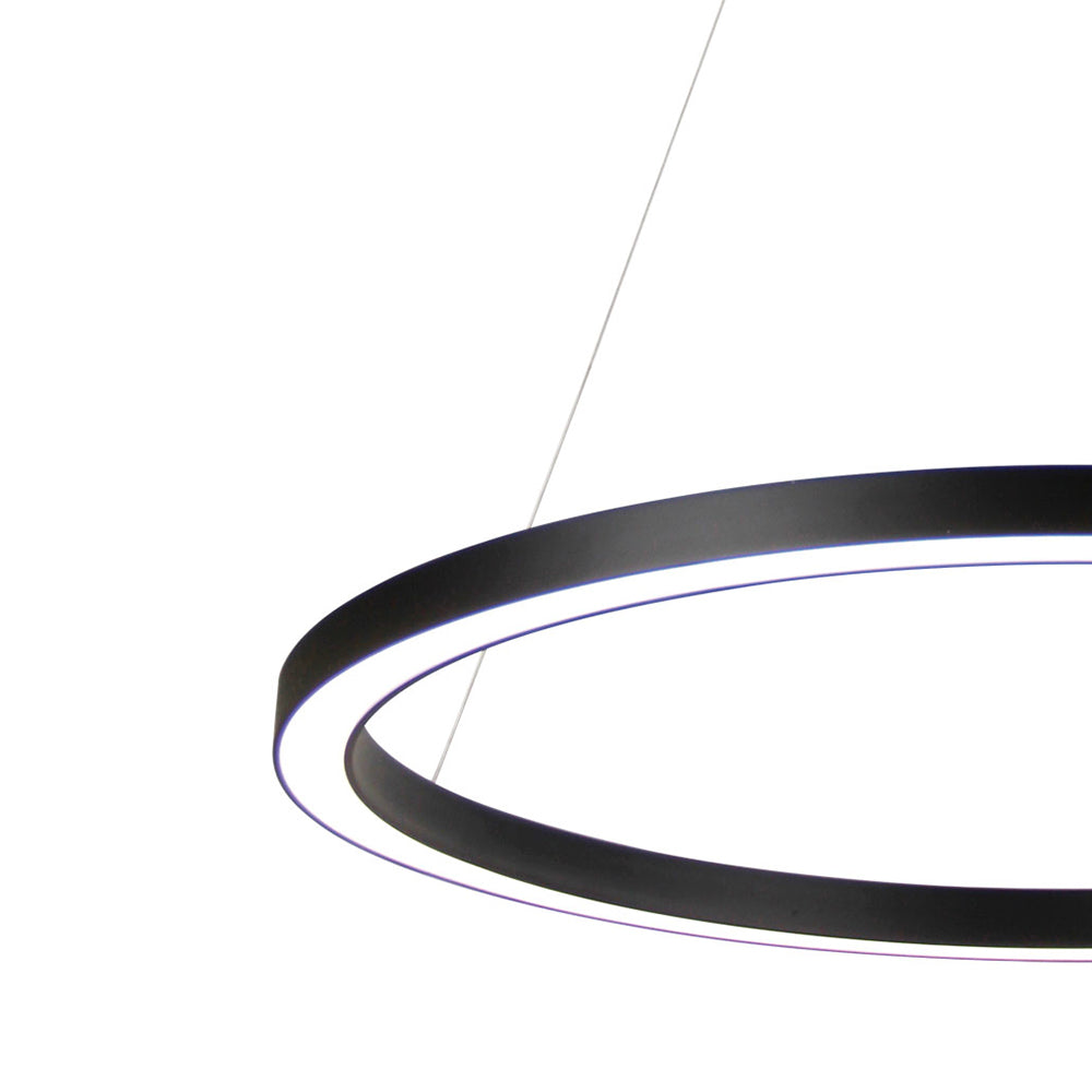 Halo II Modern 2 Tiered Dimmable LED Ring Pendant