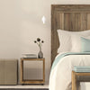 white adjustable minimal small LED wall light bedside reading light contemporary timber bedroom furniture