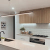 Lineaire Ultra Slimline 150cm Linear Pendant in Black, White & Polished Nickel