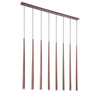Zeus Linear 8 Flute 120cm Pendant Light