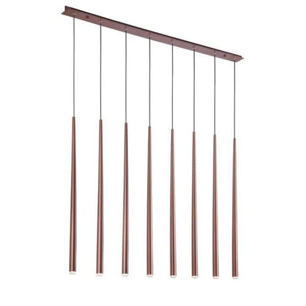 Zeus Linear 8 Flute 120cm Pendant Light