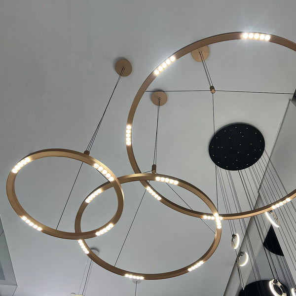 Allure Round Suspension Halo Pendant in 60cm 90cm & 120cm