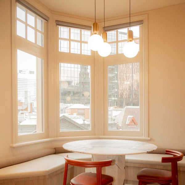 Amour 20cm Organic Pendant Light in Brushed Brass