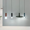 Arriba+3 Clear Modern Pendant 28cm in Various Colours