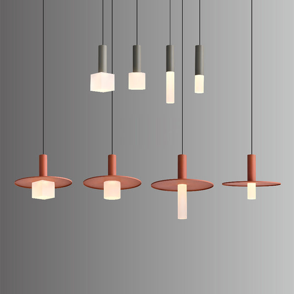 Bruma+2 Frost Cube Pendant 8cm in Various Colours