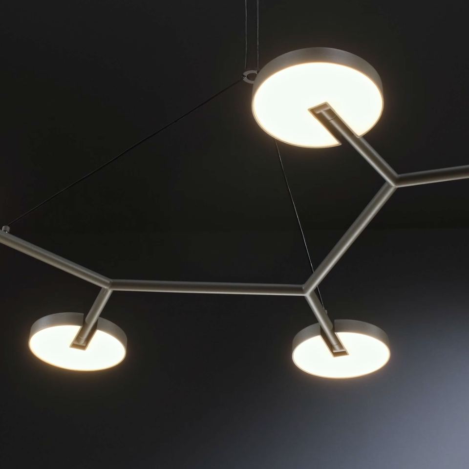 Ferv Modern 110cm 6 Light Linear Pendant