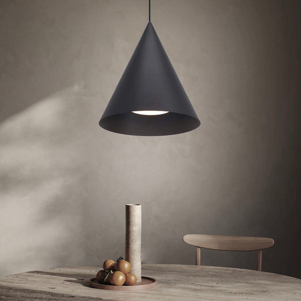 Kuzelle 35cm Minimalist Spun Aluminum Dome Pendant (Tall)