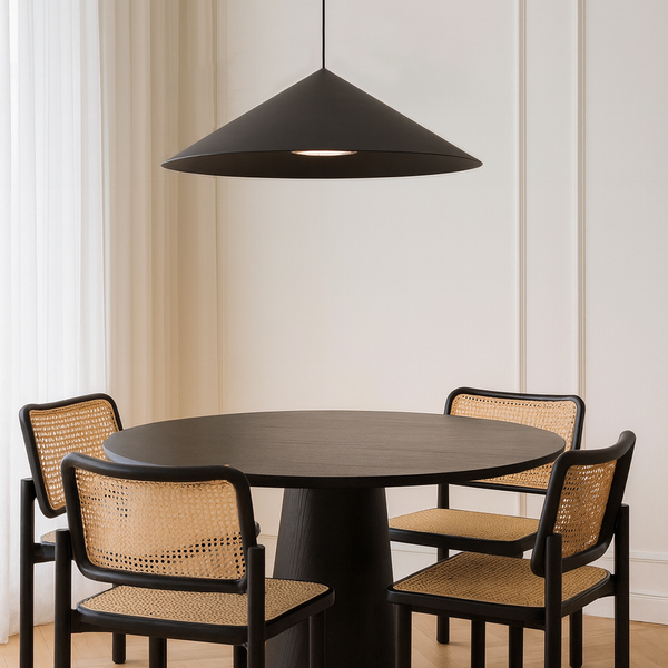 Kuzelle 75cm Minimalist Spun Aluminum Dome Pendant (Wide)