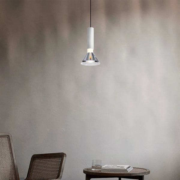 Lifta+2 Clear Modern Pendant 12cm in White