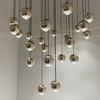 Mira 36 Light Cluster in Polished Brass or Black