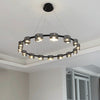 Onda Halo Ripple Glass Pendant in 60-100cm