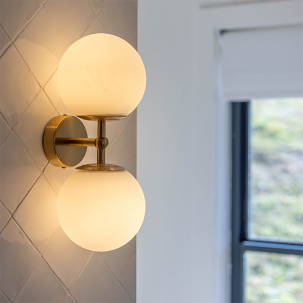 Blossom Wall Light 37cm in Brushed Brass or Black