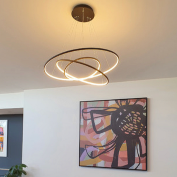 LED Slim Circular Ring 80cm Pendant Light for Modern Homes