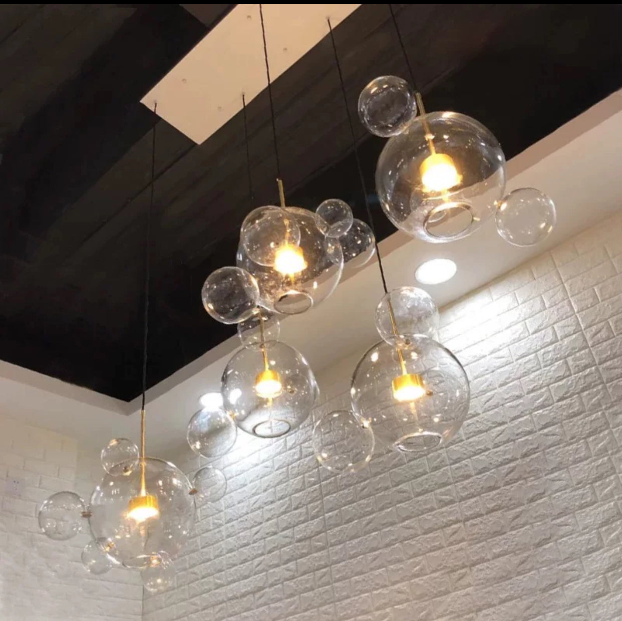 Replica Bolle Bubble Pendant Light  by Giopato Coombes in Various Sizes