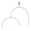 Arched 3 Light Brushed Nickel Pendant