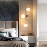 Trio Wall Light 74cm in Brushed Brass
