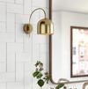 Arte Wall Light 33cm in Brushed Brass E27