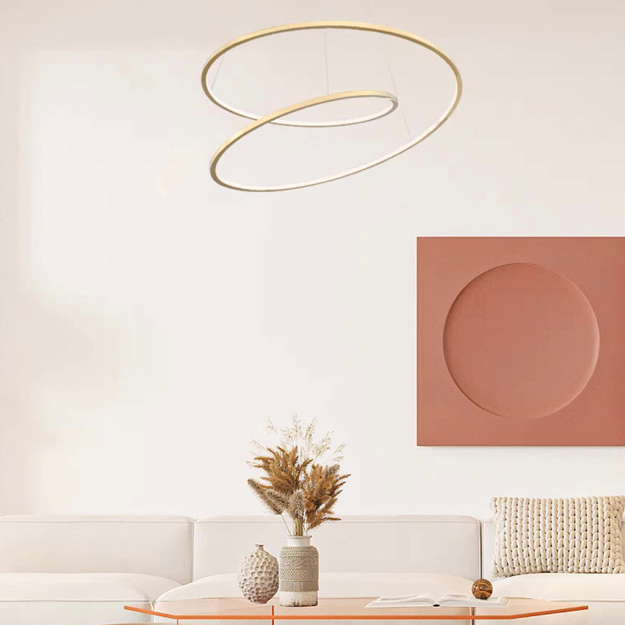 Lujo Halo Loop in 66-100cm in Brushed Brass