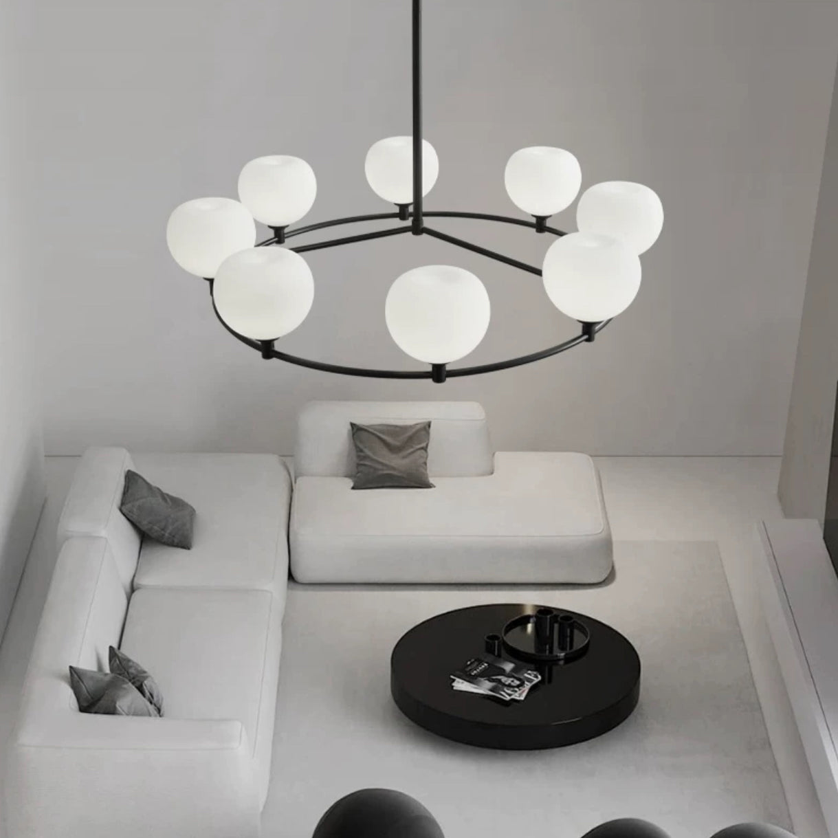 Phos 8 Light 80cm Chandelier