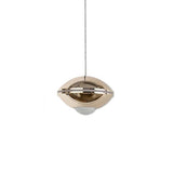 Soucoupe 11 Light Cluster Halo Pendant in Pearl Black