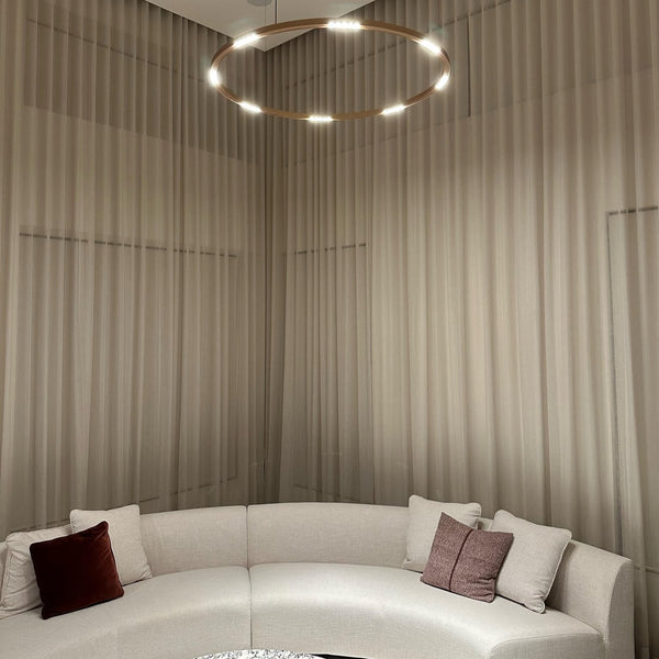 Allure Round Suspension Halo Pendant in 60cm 90cm & 120cm