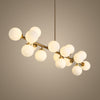 replica mimosa small 16 light  pendant in gold brass from zlights 2020 opal glass dimmable