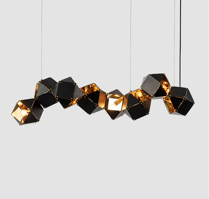 Linear Box Series in Various Sizes Black+Gold Stainless Steel