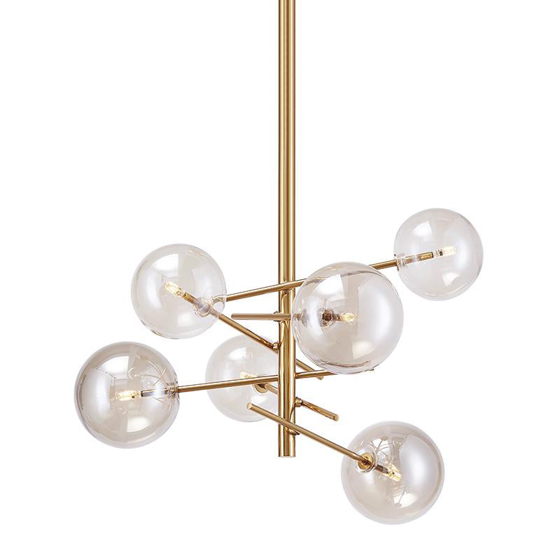 Sway 6 Light 60cm Pendant in Brushed Brass