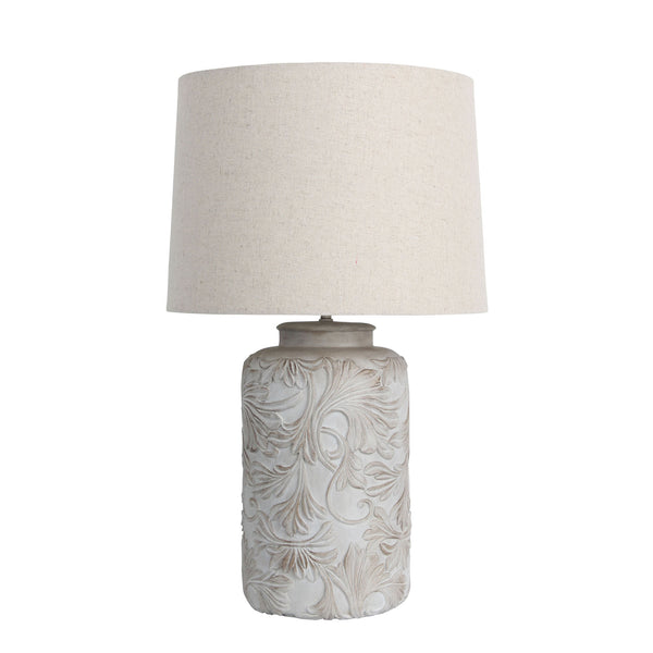 Androw Romantic 55cm Embossed Floral Table Lamp