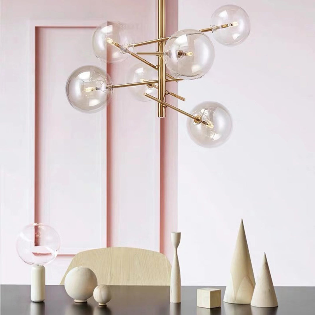 Sway 6 Light 60cm Pendant in Brushed Brass