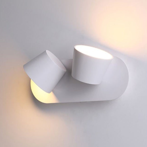 Coop Duo 26cm Adjustable Wall Light in Black or White