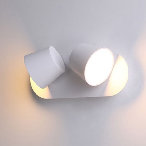 Coop Duo 26cm Adjustable Wall Light in Black or White