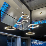 Enso Black Modern Halo Pendant Light 40cm, 60cm & 80cm
