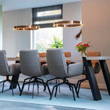 Enso Black Modern Halo Pendant Light 40cm, 60cm & 80cm