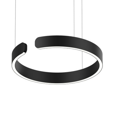 Enso Black Modern Halo Pendant Light 40cm, 60cm & 80cm