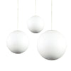 Lola White Frosted Acrylic Sphere Pendant in 30cm, 40cm or 50cm