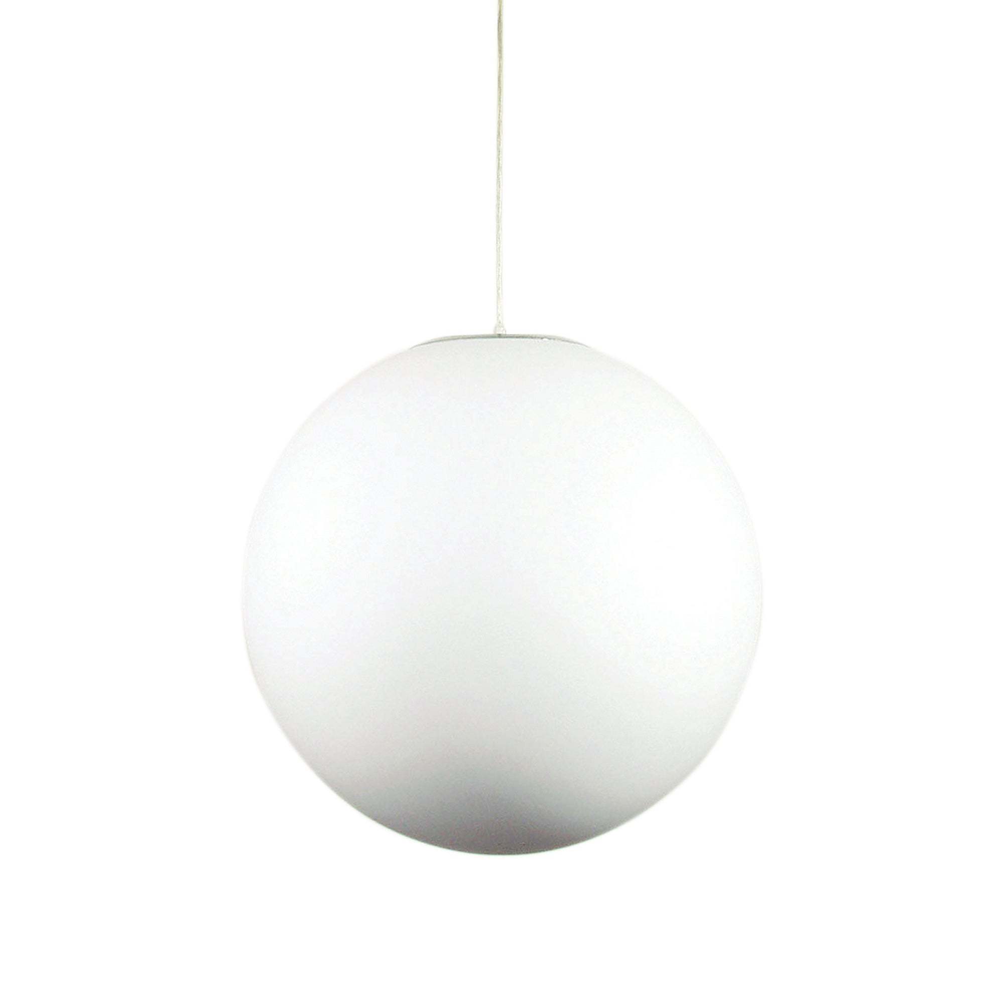 Lola White Frosted Acrylic Sphere Pendant in 30cm, 40cm or 50cm
