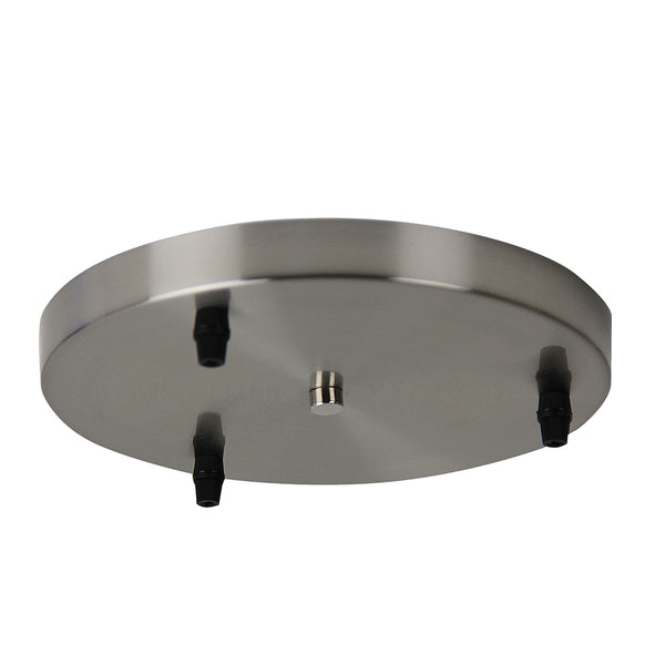 3 Pendant Canopy Plate in White, Black and Brushed Aluminium