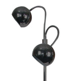 Agnes Twin Flexible Neck 140cm Floor Lamp in Chrome or Gun Metal