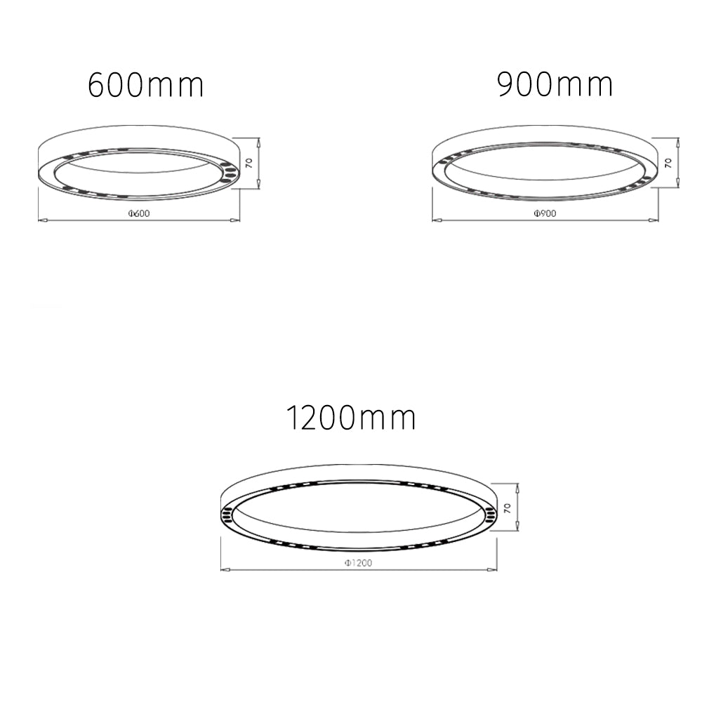 Reflection Surface Mount Light in 60cm, 90cm or 120cm