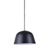Pastello 25cm Dome Suspension Pendant Light in Black