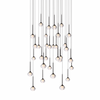 Raindrop Ultra Modern 32 Light Suspension Cluster