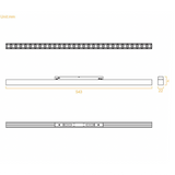 Modern Recessed 300cm Linear Magnetic Track Ultra Low Glare Kit