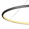 Modern Black Circle Pendant Light Ring Round 