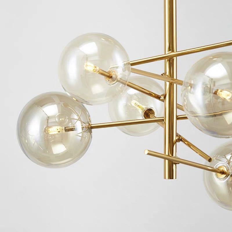 Sway 6 Light 60cm Pendant in Brushed Brass