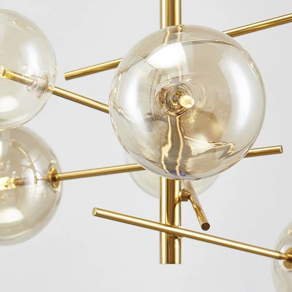 Sway 6 Light 60cm Pendant in Brushed Brass