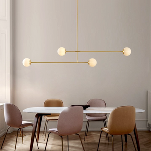 Fika Minimalist 4 Light Pendant 225cm in Various Colours