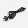 black power cord with inline switch for DIY lamps or light fittings extra long black cable fast delivery australia wide